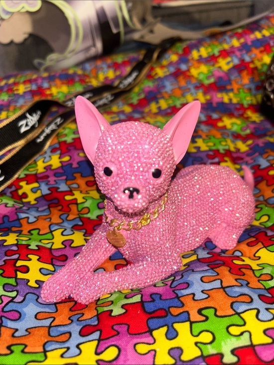 Other - Pink Jeweled Chihuahua Figurine